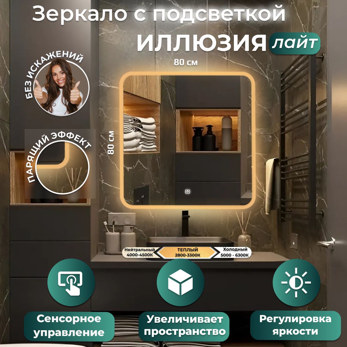 Зеркало для ванной...