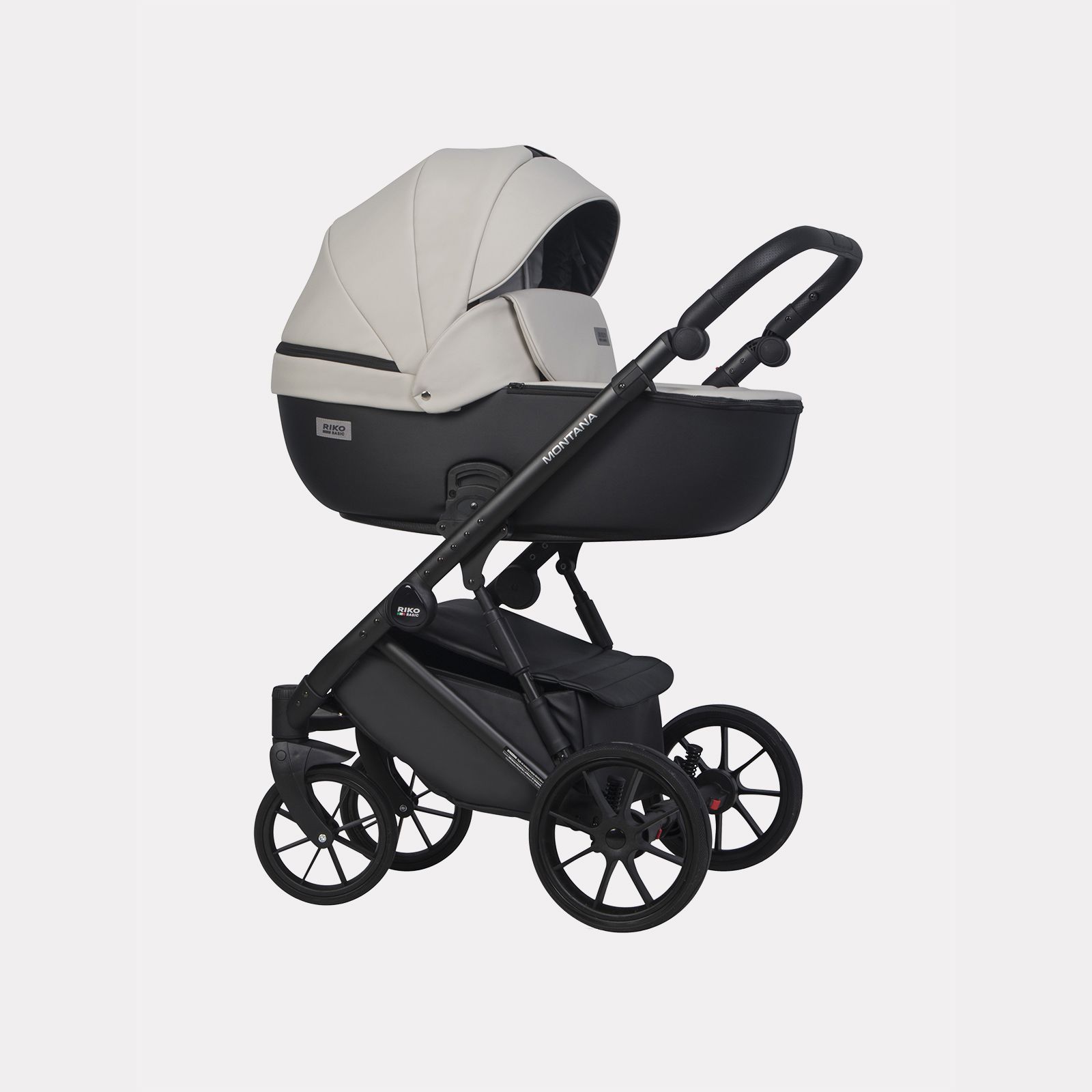 Коляска 3-в-1 RIKO BASIC MONTANA ECCO 31 LIGHT SILVER-BLACK