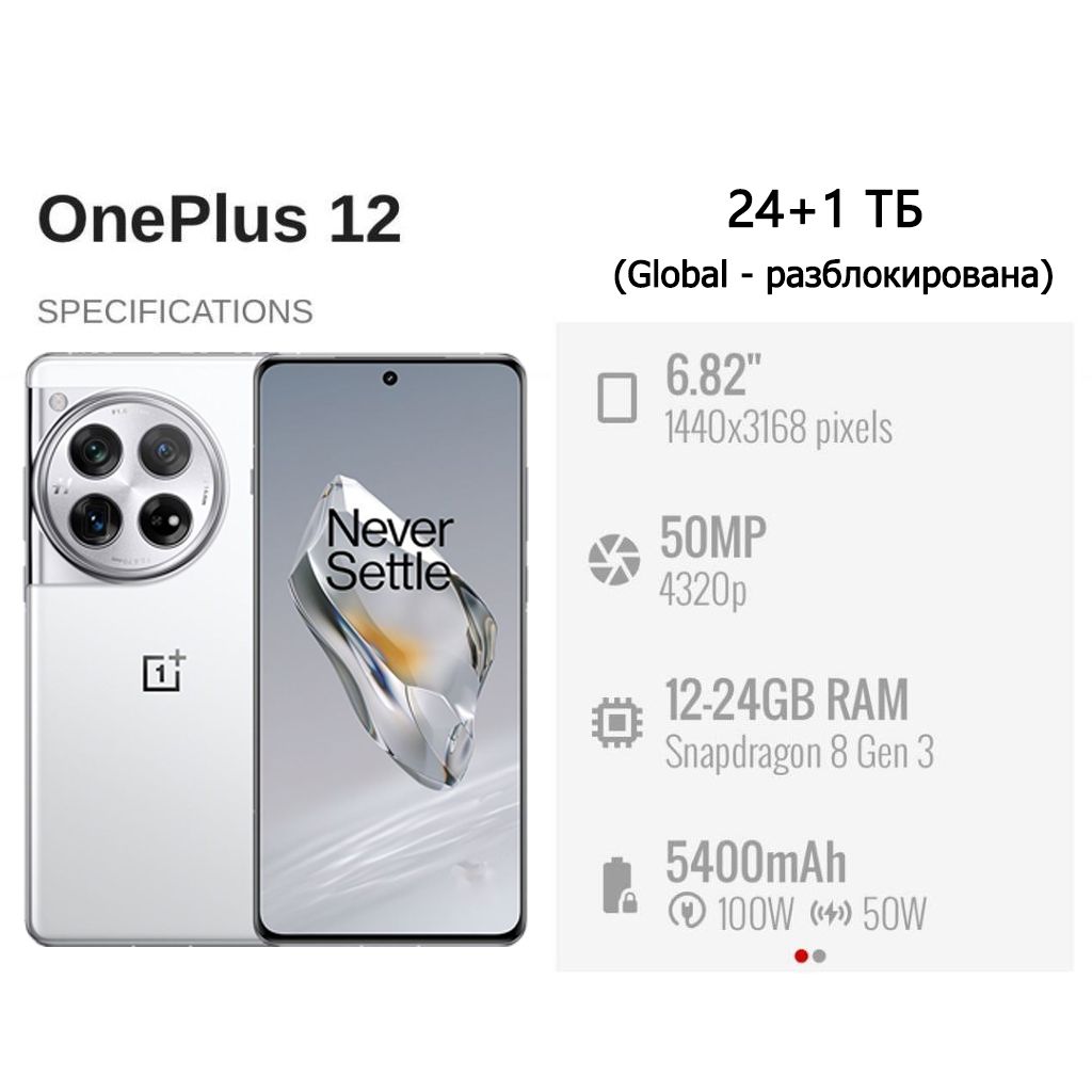 OnePlusСмартфон12Global24/1ТБ,черный