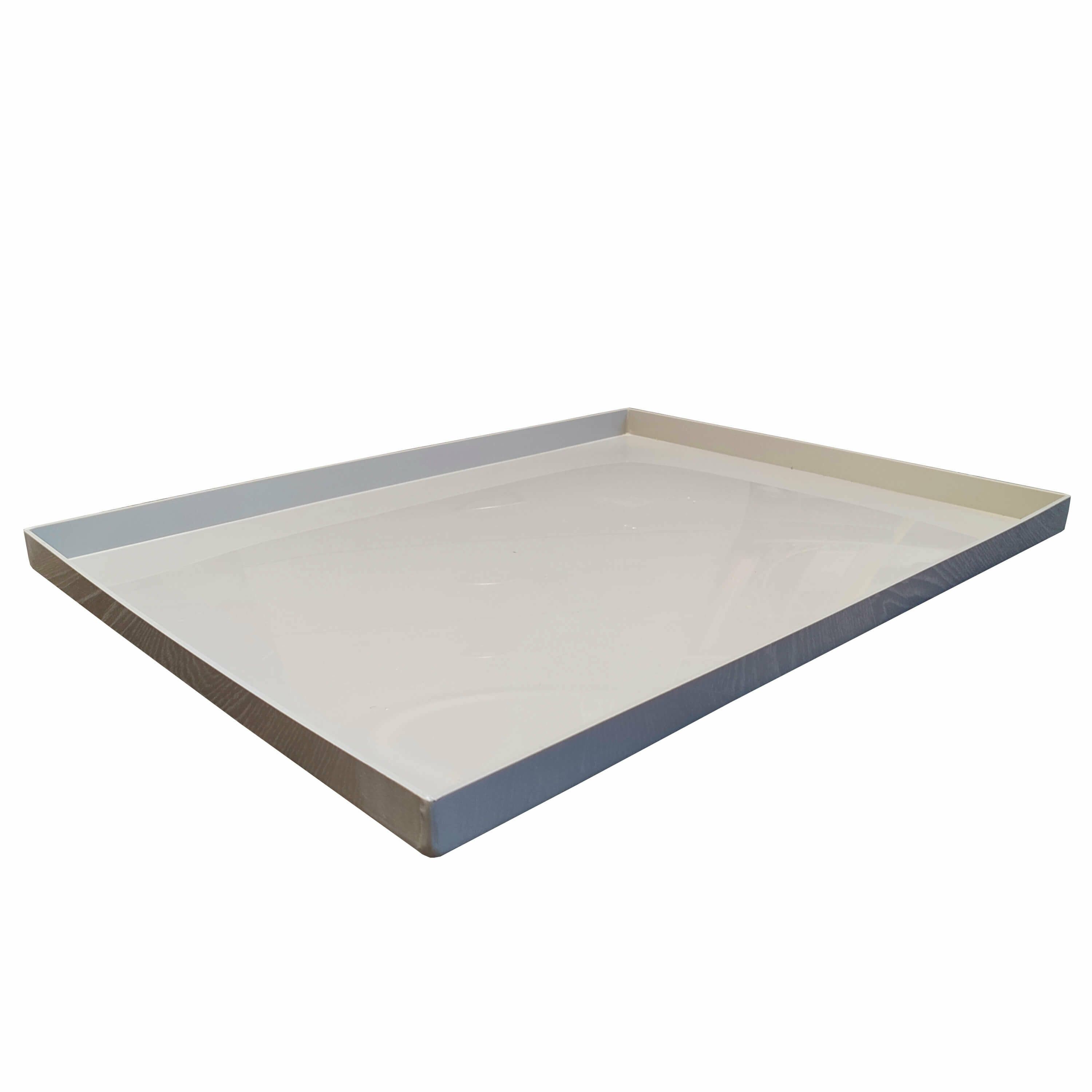 Универсальный пластиковый поддон 92х21х6 см из полипропилена, серый