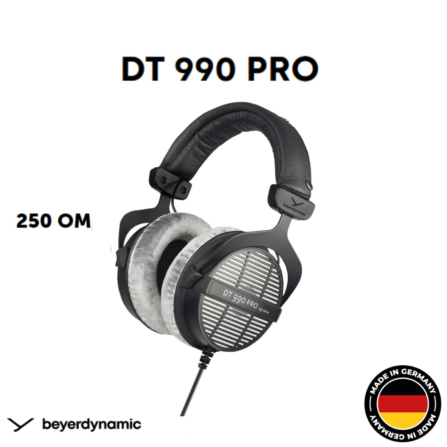 DT990PRO(250ohm)CтудийныенаушникиоткрытоготипаBeyerdynamic