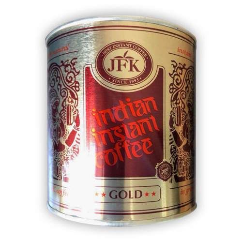 Индийский кофе фото GOLD Indian Instant Coffee in granules JFK (Кофе растворимый, гранулированный, И