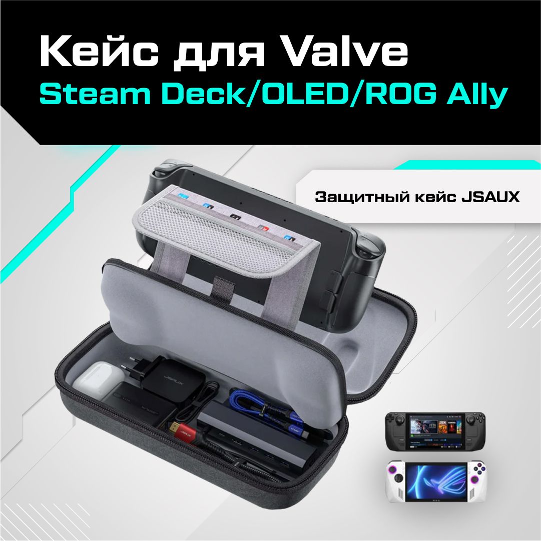 Защитный кейс JSAUX для Valve Steam Deck / OLED / ROG Ally