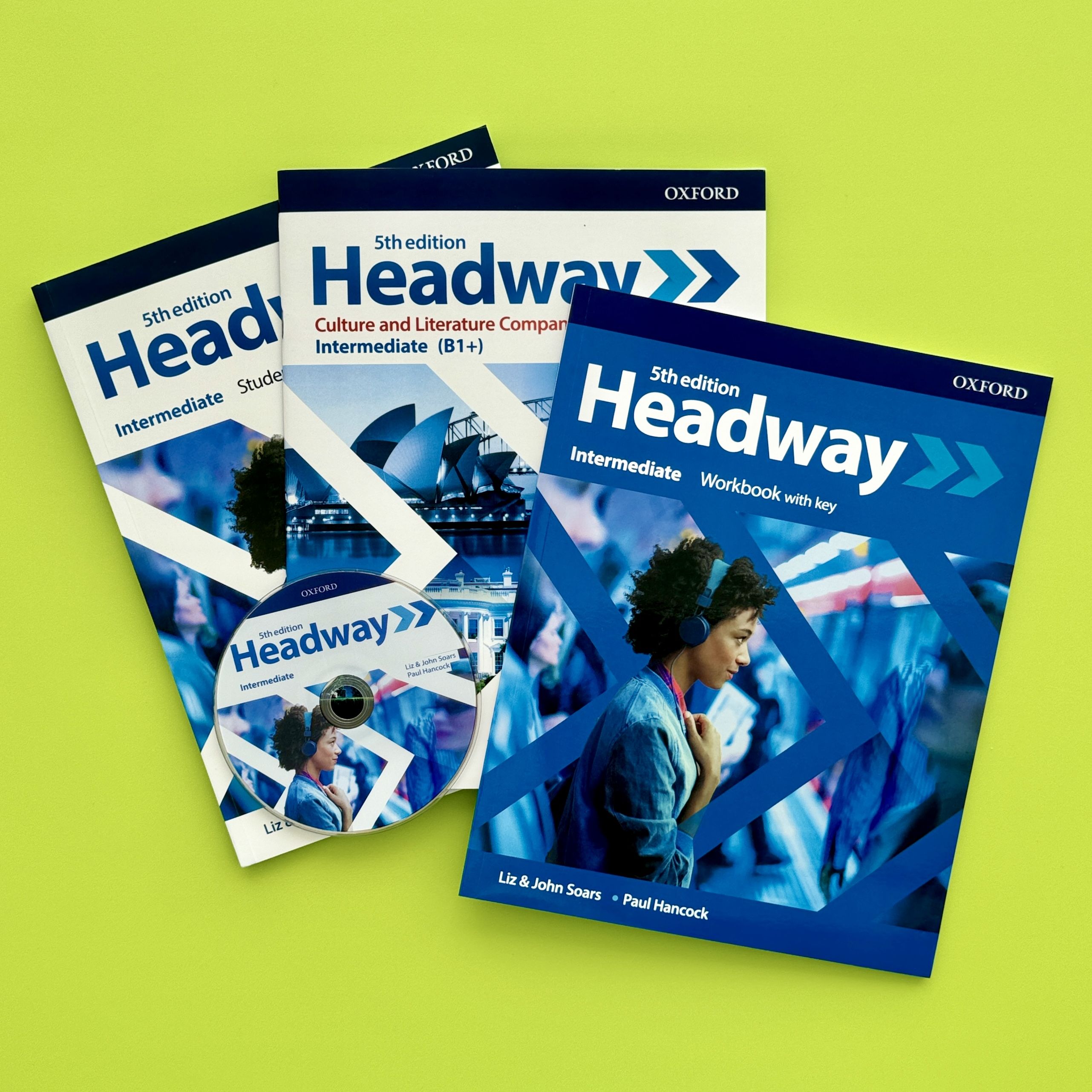 Headway Intermediate (5th edition): учебник + рабочая тетрадь + дополнительные материалы + CD