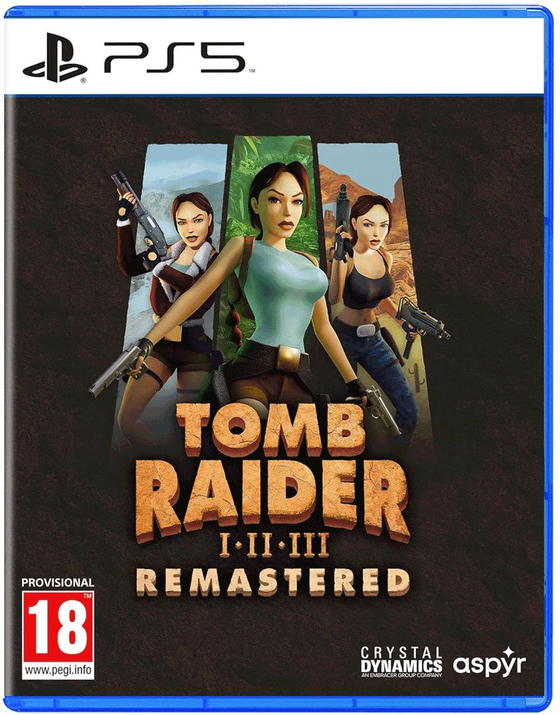 Игра Tomb Raider 1-3 Remastered Starring Lara Croft (PlayStation 5, Русская версия)