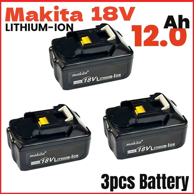 ПодходитдлябатарейMakita18V12.0AhBL1840BL1830BBL1850BBL1850BL1860BL1815Заменалитиевыхбатарей