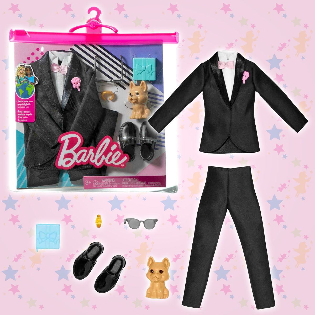 Одежда, обувь, очки и щенок для куклы Кен Жених Barbie Fashions