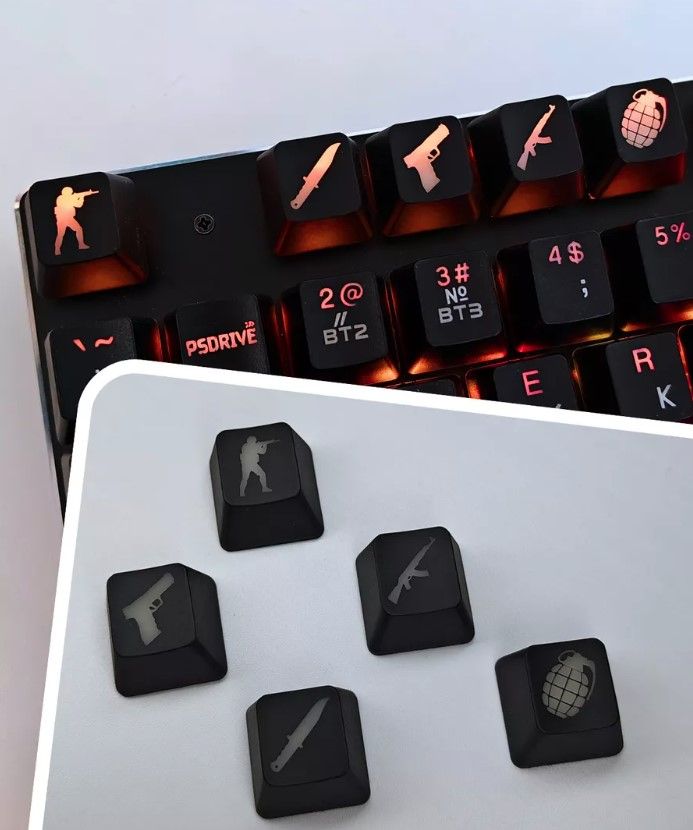 Кейкапдлямеханическойклавиатуры,keycap,кнопкасрисункомCS