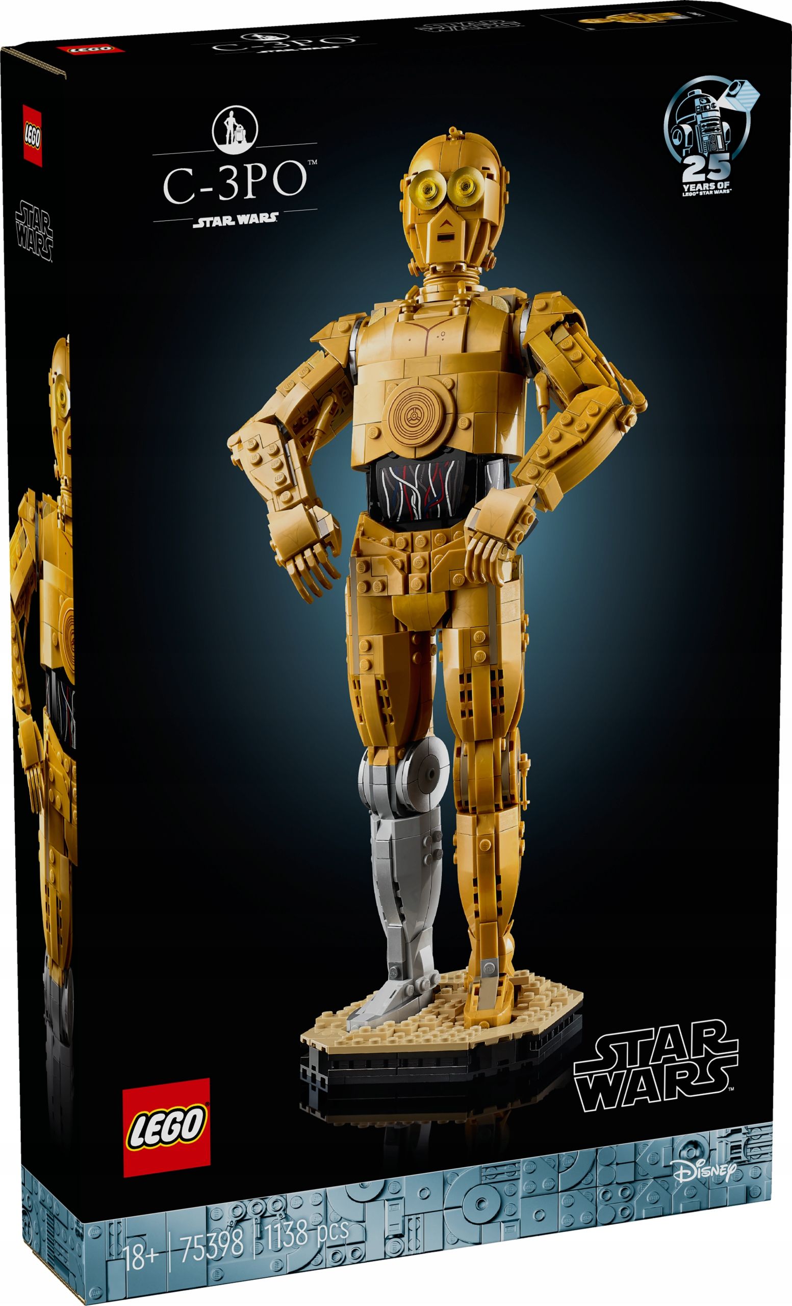 КонструкторLEGOStarWars-ФигуркадроидаC-3PO-ЛегоЗвездныеВойны75398