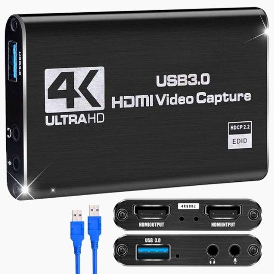 Карта видеозахвата 4K USB 3.0, совместимая с HDMI, 1080P, 60 Гц