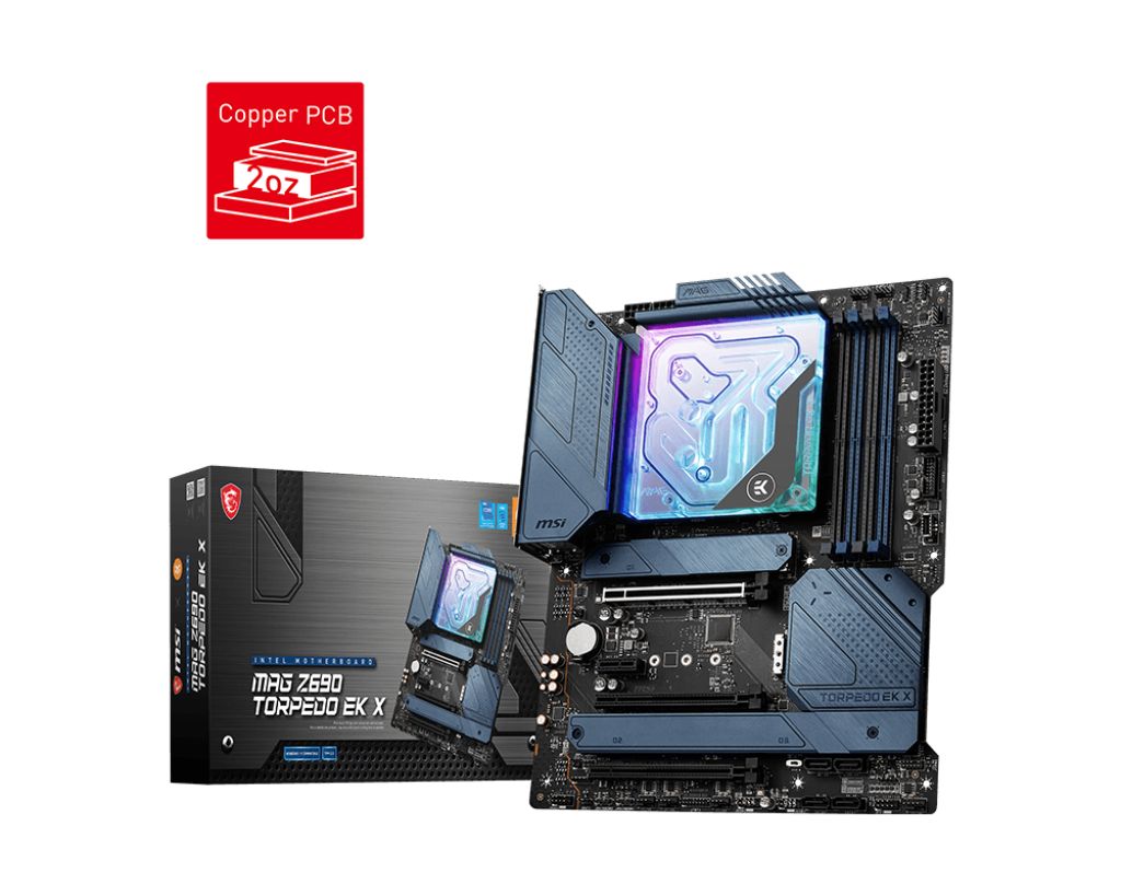 MSIМатеринскаяплатаMSIMAGZ690TORPEDOEKXLGA1700iZ6904xDDR56xSATA3RAID4xM.2HDMIDPATX