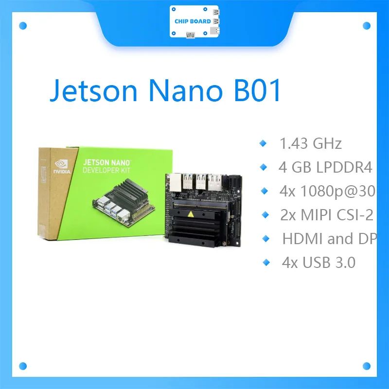 Jetson Nano B01 Разработческий комплект с обновленным 2-канальным CSI Jetson Nano 4G