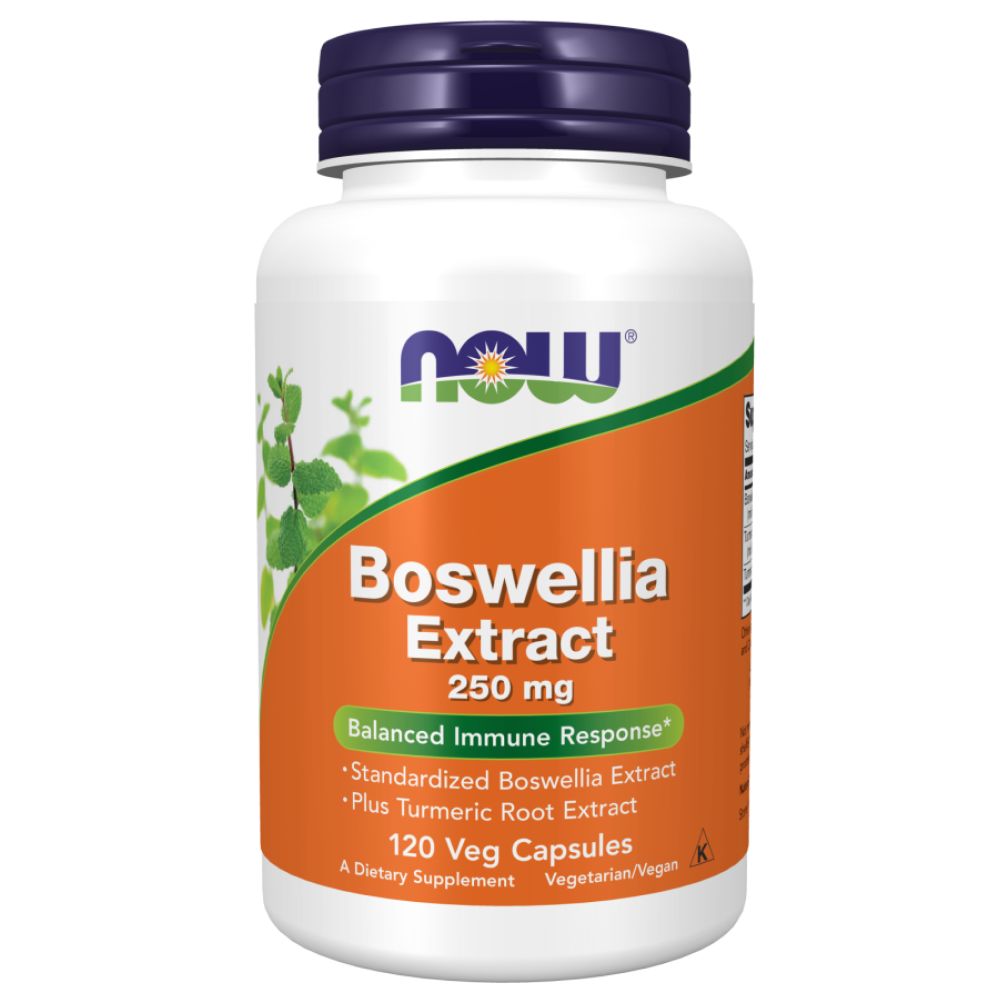 NOW Boswellia Extract, Экстракт босвеллии 250 мг 120 капсул массой 765 мг