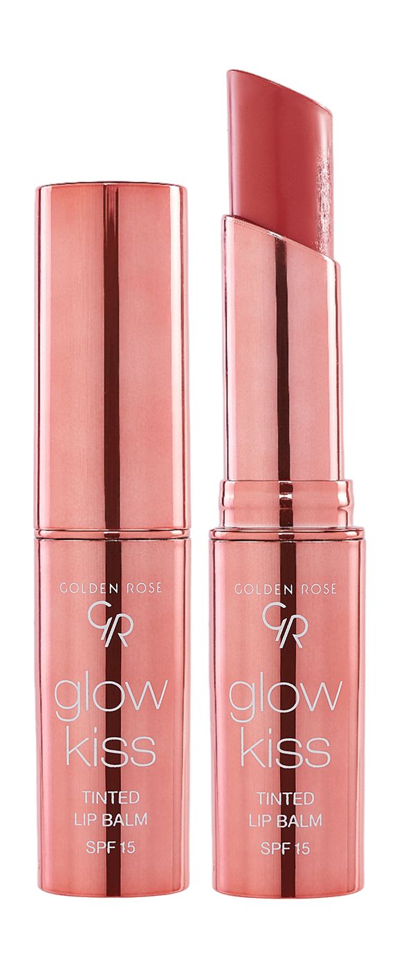 GOLDEN ROSE Тинт-бальзам для губ Glow Kiss Tinted Lip Balm Spf 15,3 г, 01