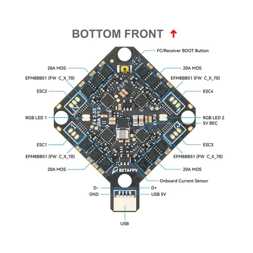 Betafpv aio. F4 2-3s 20a aio fc v1 uart. полётный контроллер iflight beast h743 55a aio v2. freeaxis f4 25a aio.