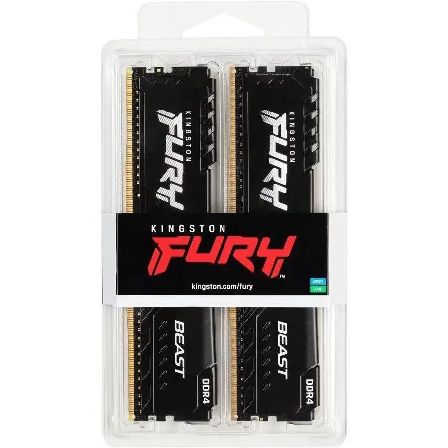 Kingston Fury Оперативная память Beast DDR4 3600 МГц 2x16 ГБ (KF436C18BBK2/32)