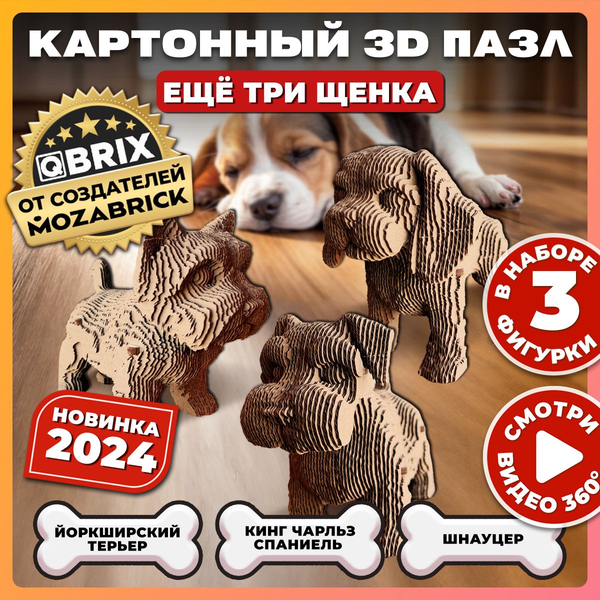 QBRIXКартонный3DконструкторЕщётрищенка