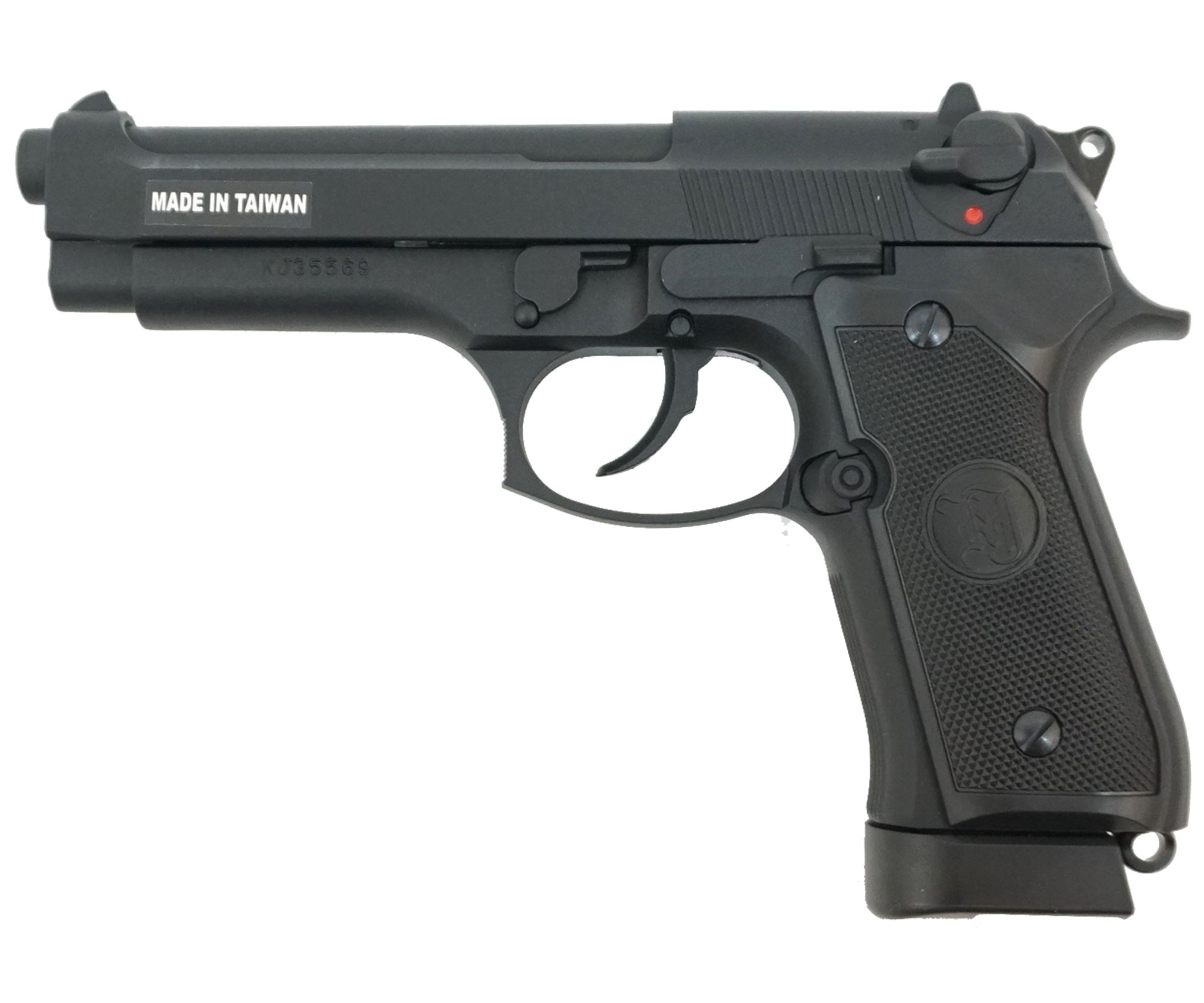 Страйкбольный пистолет KJW Beretta M9 CO2 GBB Black