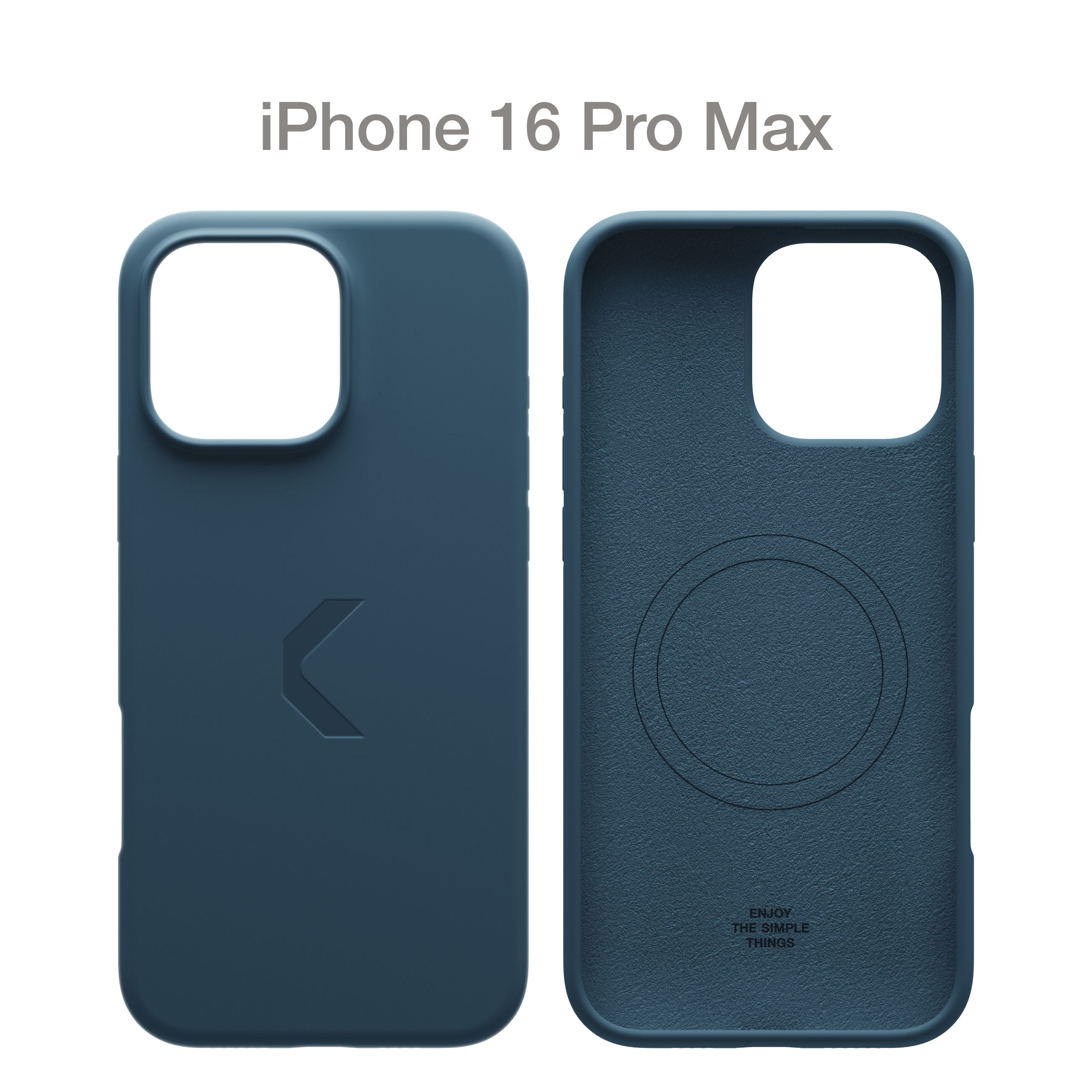 СиликоновыйчехолCOMMOShieldCaseдляAppleiPhone16ProMaxсподдержкойбеспроводнойзарядки,Blue