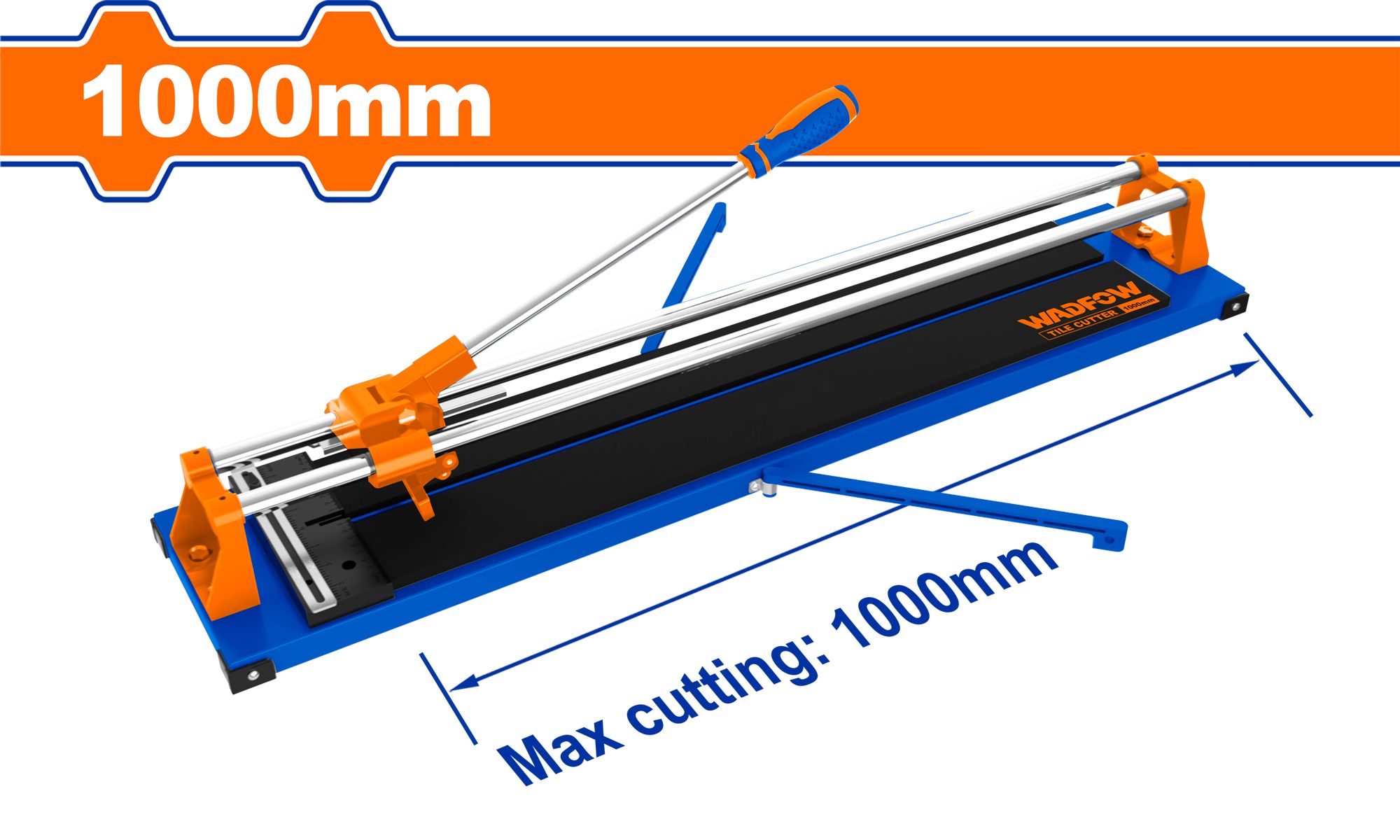 Плиткорез ручной рельсовый 1000 мм WADFOW WTR1510