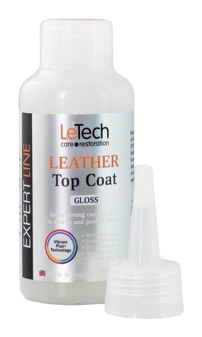 Защитный глянцевый лак для кожи после ремонта LeTech (Leather Top Coat) Gloss 100ml