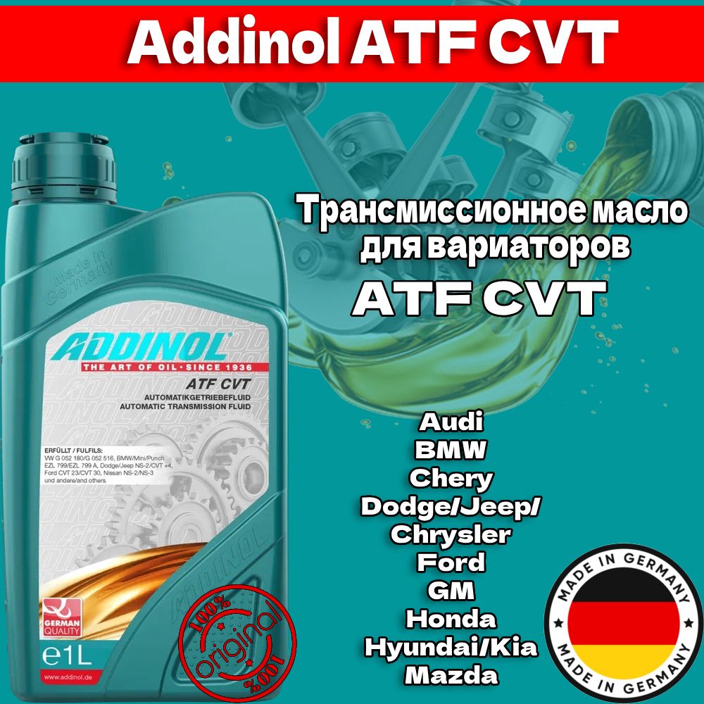 ADDINOL ATF CVT Масло трансмиссионное 1л