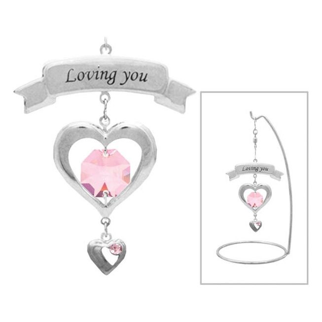 Миниатюра Crystocraft "Loving you" с кристаллами Swarovski U0290-160-CPI20