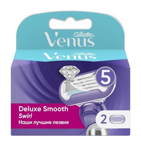 GILLETTE Кассеты для бритья Venus Swirl, 2 шт