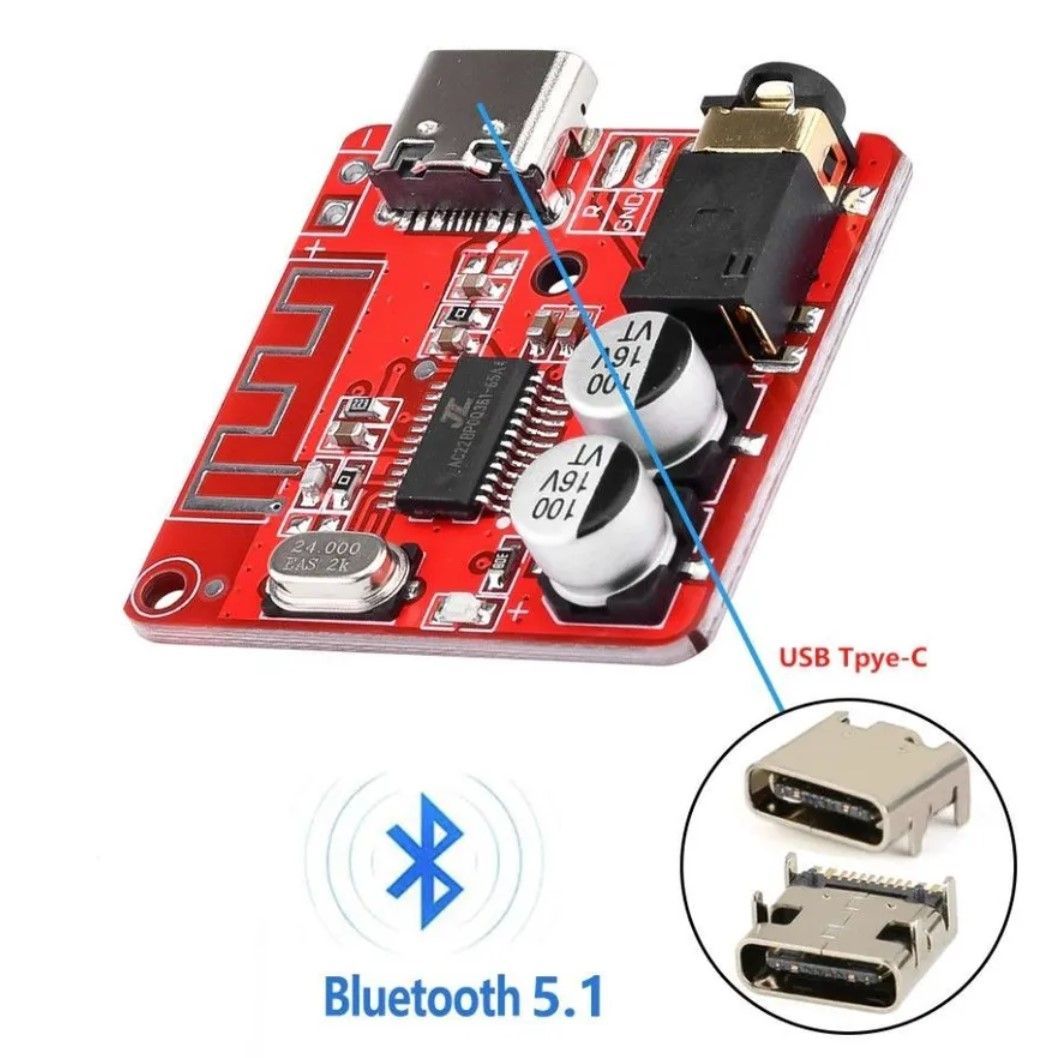 Bluetooth5.0платаTYPE-C,аудиомодуль