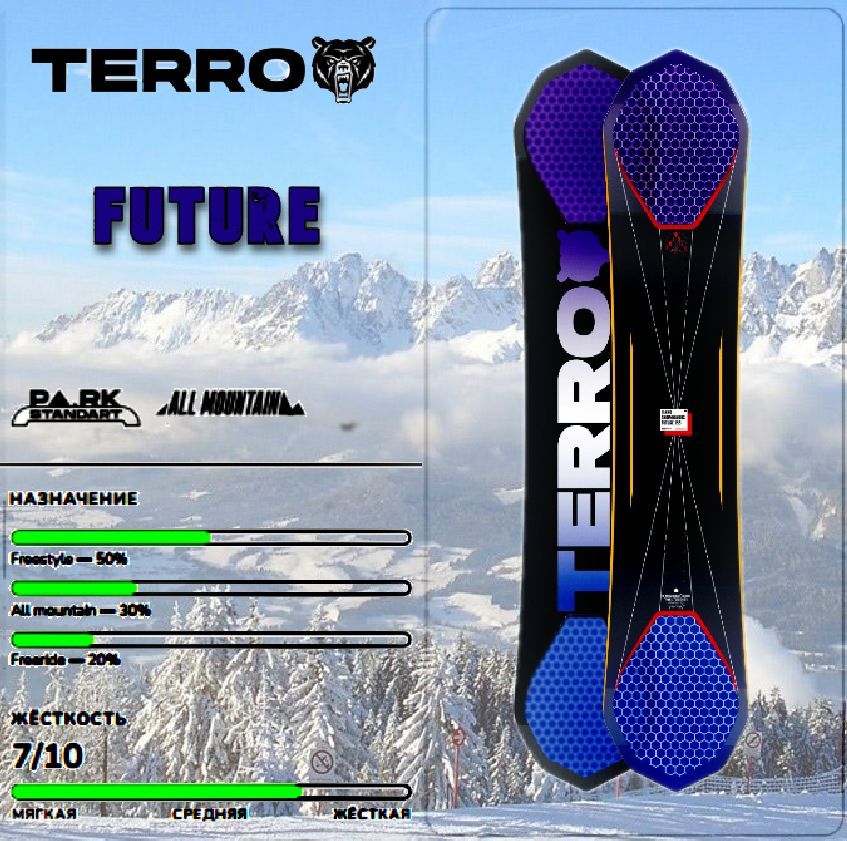 Сноуборд TERROR 24/25 FUTURE 150 см