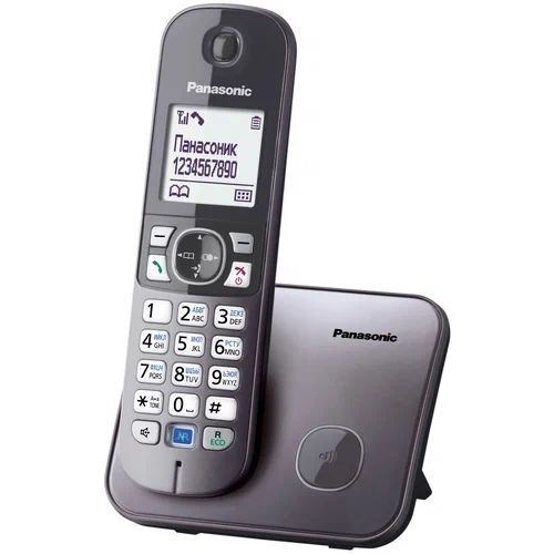 Радиотелефон Panasonic KX-TG6811RUM серый металлик