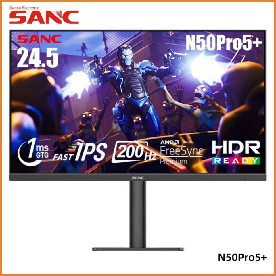 SANC24.5"МониторN50Pro5+/200Hz/1msGTG/FasIPS/HDR400,черный