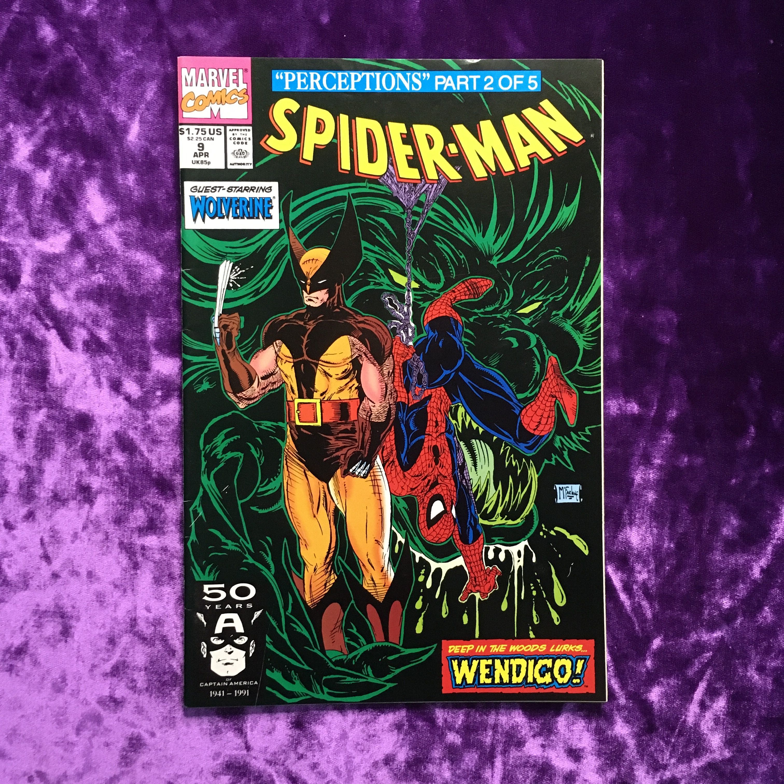 Spider-man. Perceptions, Part 2. Vol. 1 No 9 APR 1991. Оригинальный комикс на английском языке