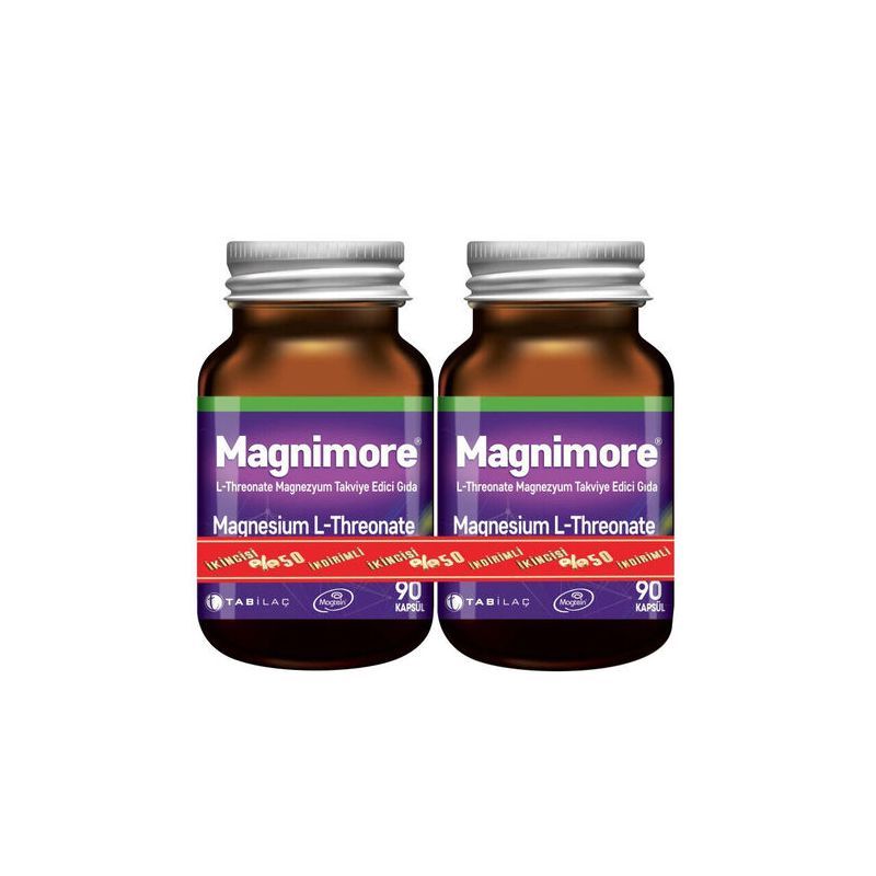 Magnimore (Магнимор) L-Треонат магния 90 капсул - второй товар со скидкой 50%