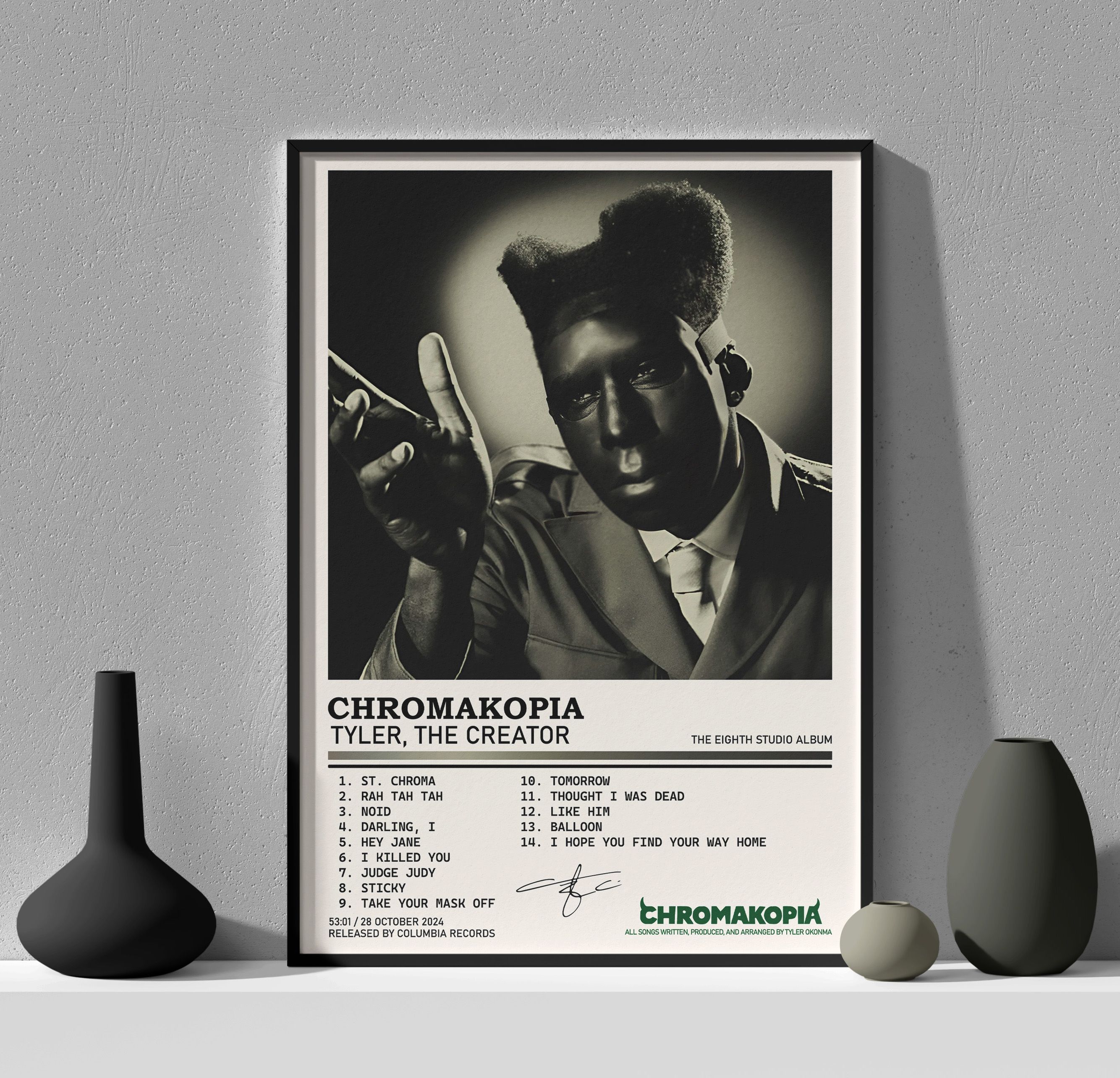 PostersClub Постер Tyler, The Creator - "Chromakopia" 30 см x 40 см