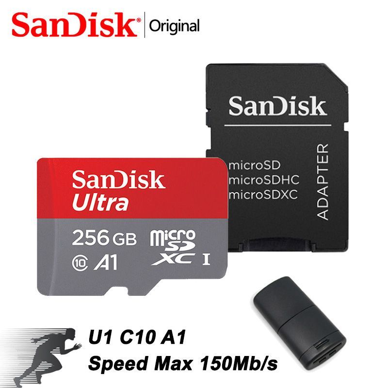 SanDisk Карта памяти Ultra 256 ГБ  (SDSQUAC-256G)