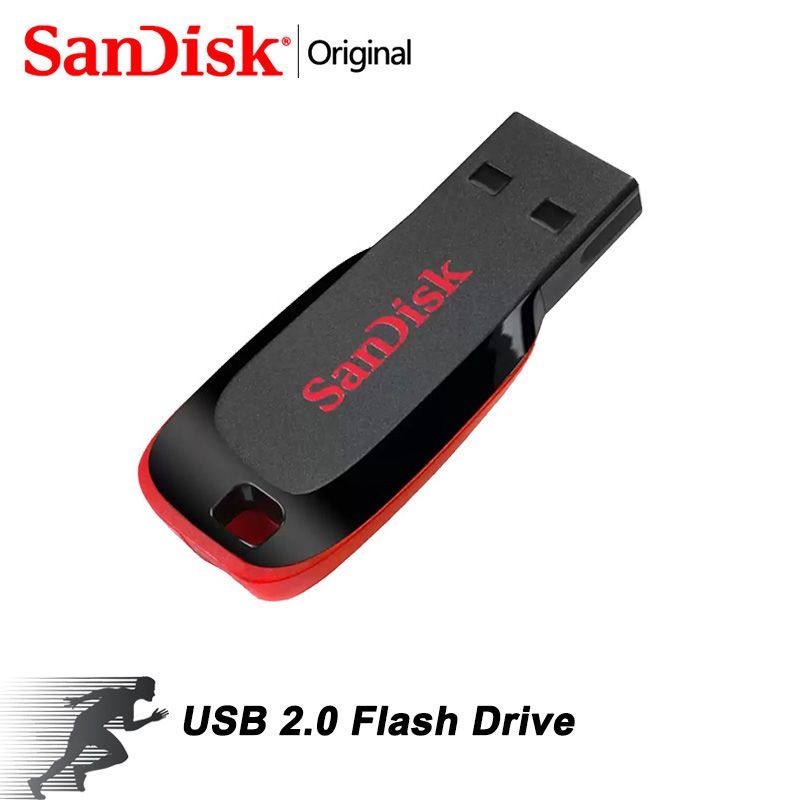 SanDiskUSB-флеш-накопительCruzerBladeSDCZ50-064G64ГБ,черныйматовый