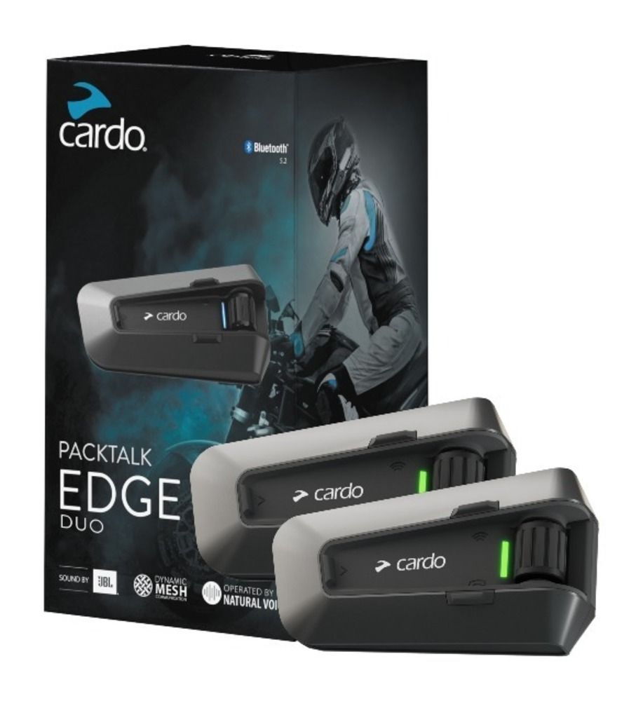 Cardo Packtalk Edge Duo мотогарнитура (2 гарнитуры) с премиальным звуком