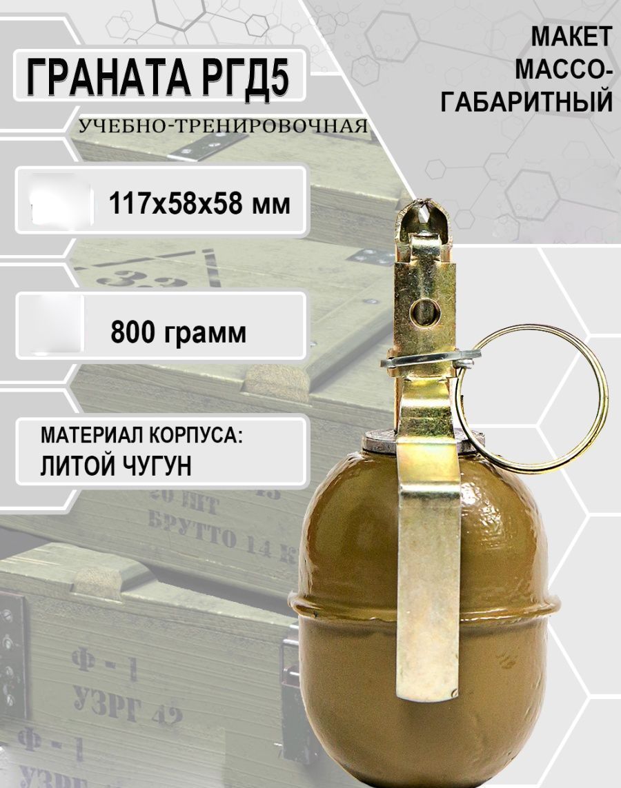 Макет гранаты РГД-5