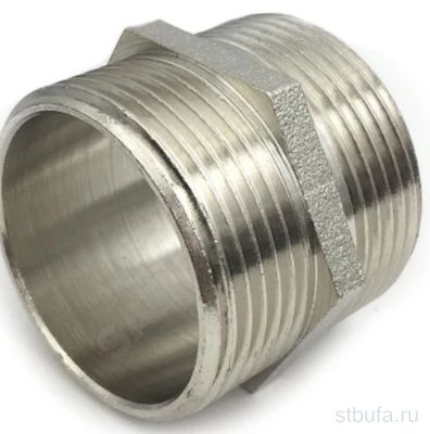 Ниппель 1/2'' наруж ЛАТ/НИКЕЛЬ Ду15 SantechSystems (700)