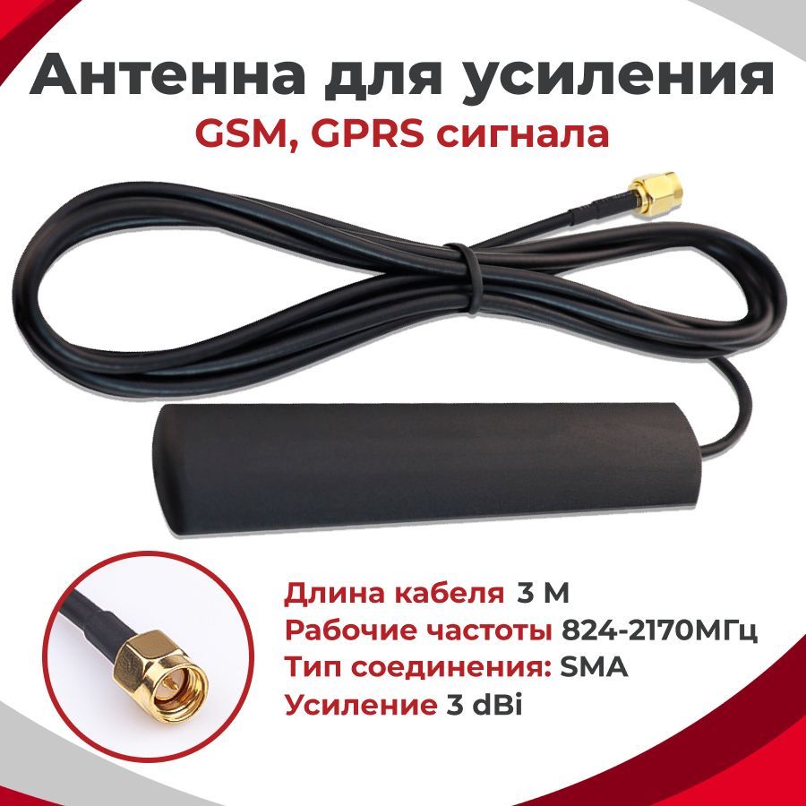 АнтенадляусиленияGSM,GPRSсигналаANT-GSM-03отNICEDEVICE