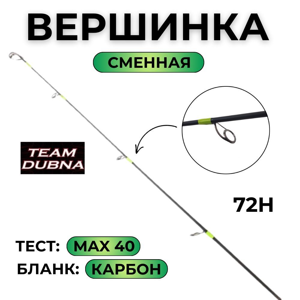 Сменная вершинка Team Dubna VS Compact LIME TDVSCLtip-72H max 40g