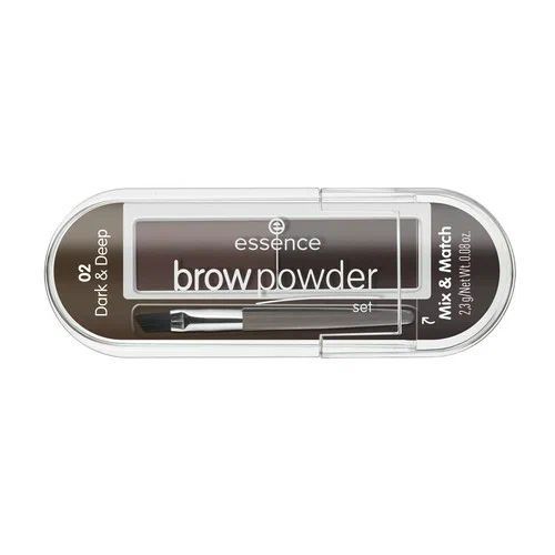 ESSENCE Тени для бровей ESSENCE BROW POWDER SET тон 02 для брюнеток