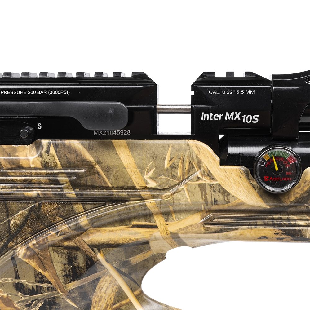 Винтовка пневматическая ASELKON MX 10-S Camo Max-5, cal. 5,5, 3 Дж (РСР, пластик) L 450,