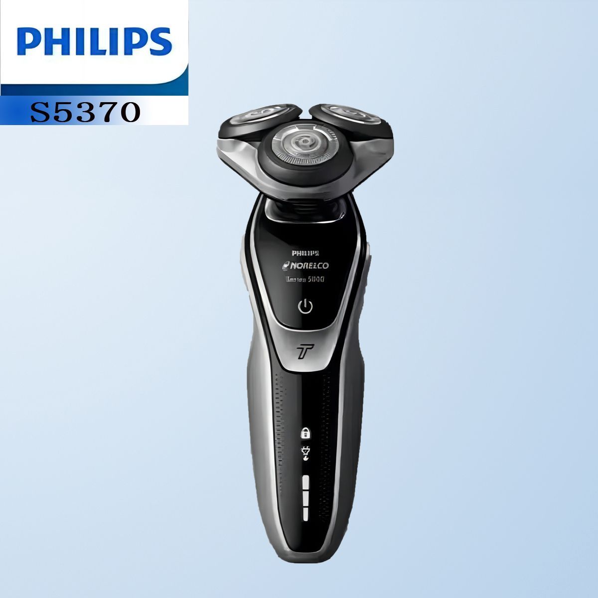 Philips Электробритва Подходит для влажного и сухого бритья, электробритва S5370, серия Norelco 5500., белый, черный