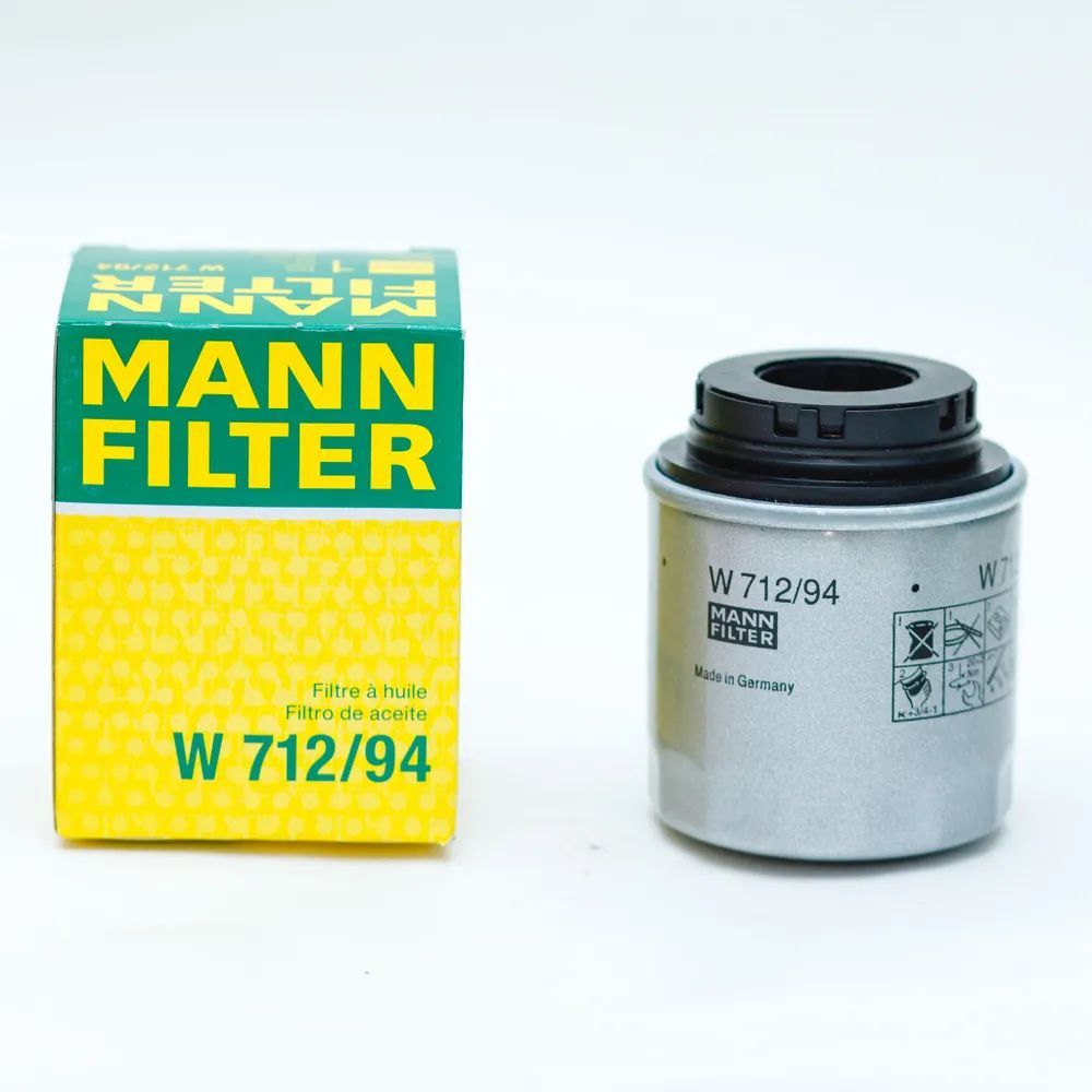 MANN FILTER Фильтр масляный арт. W712/94, 1 шт.