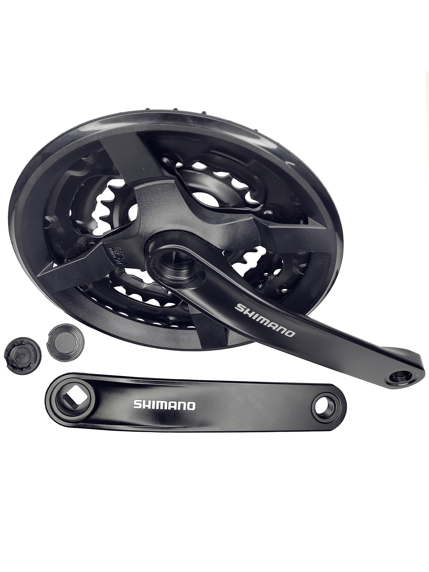Shimano Шатуны для велосипедов FC-TY301, шатун 170 мм, под квадрат, звезды 42/34/24, с защитой, черный — Товары для велоспорта — фото 5