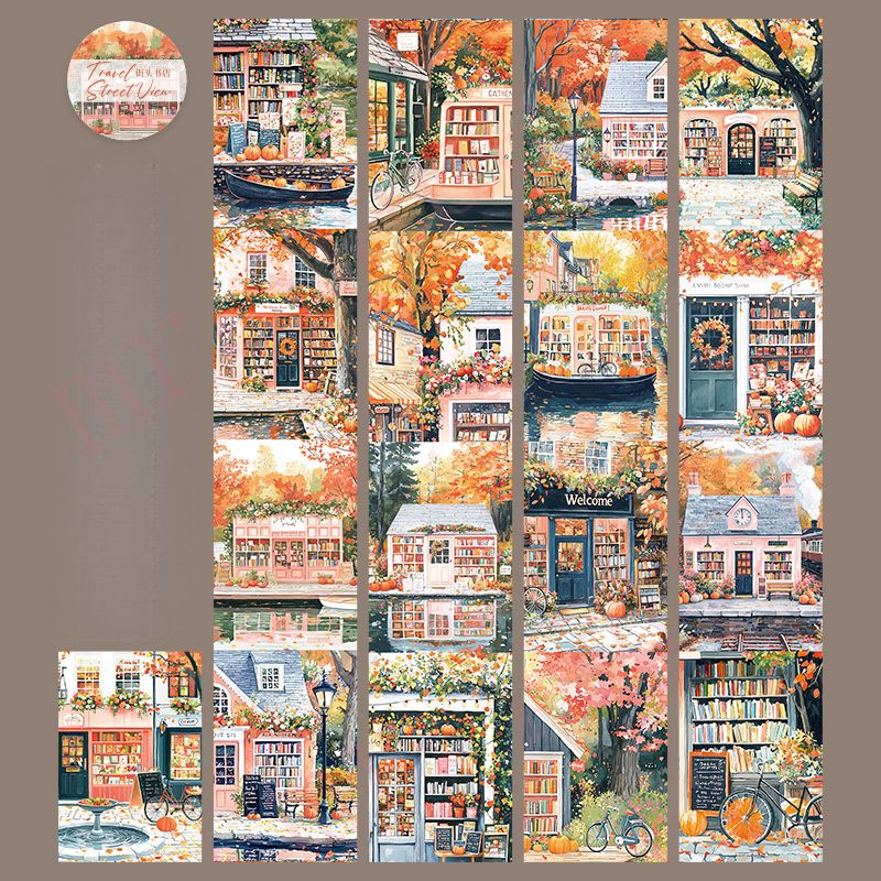 Клейкаялентадекоративная,mr.paper,200см/рулон,темауличногопейзажа,чехолдлятелефонасвоимируками,альбомдлявырезок,открытка