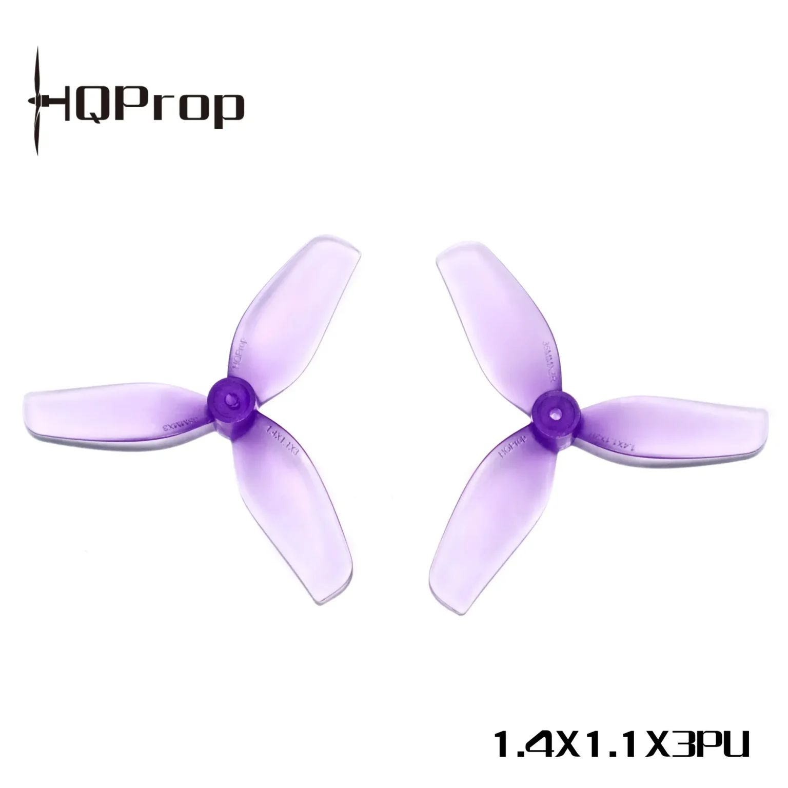 HQProp Ultralight Whoop 1.4x1.1x3PU 35mm Purple PC 1mm Shaft