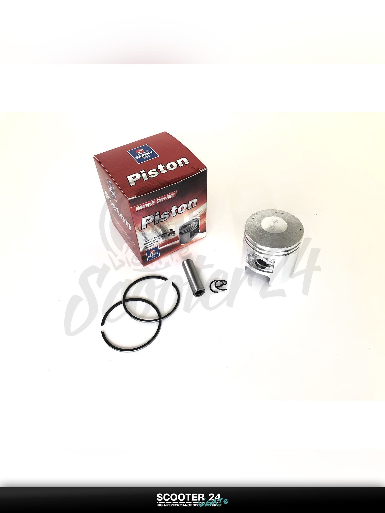 Поршень на китайский скутер 2T TB 60, Suzuki RUN 0,75 ( 43,75 p-10) "SUNNY" (mod.A)
